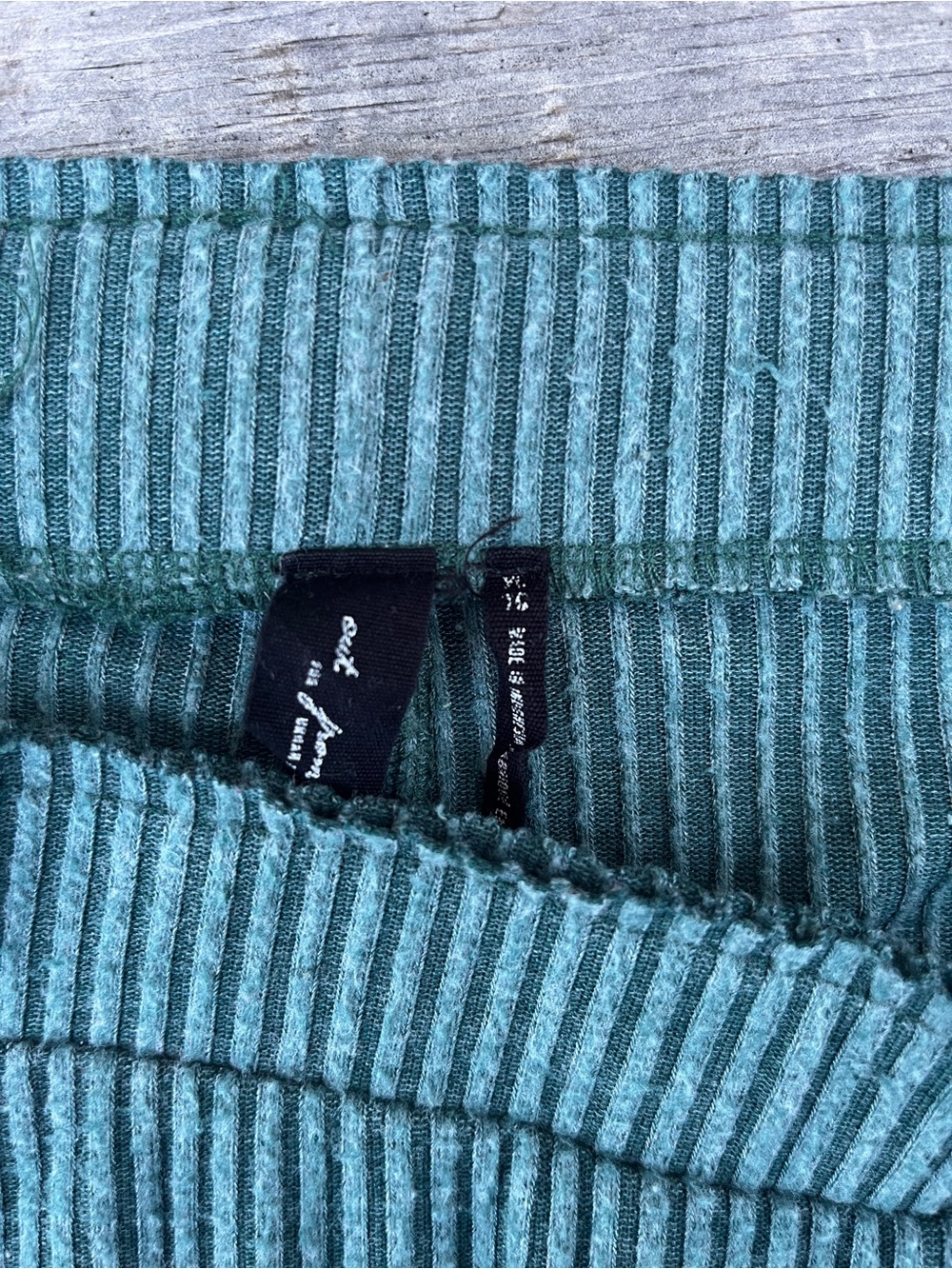 Free People Ribbed Flare Capris - Picture 2 of 6